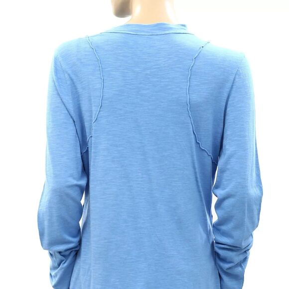 Anthropologie Pilcro Reconstructed Racer Tee Tunic Top Long Sleeve S NWT 280122 - Picture 12 of 12